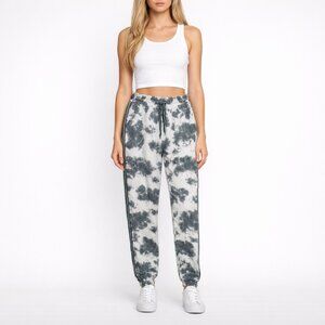 Pitusa Gray tie dye trackie sweat pants Womens size Large NWT